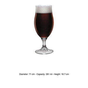 Vaso de Cerveza Ejecutivo 02 26.1 cl Bormioli Rocco H 16.7 cm Ø 7.1 cm - Product Image 3