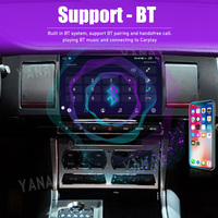 128GB Android Auto Stéréo GPS Navigation Multimédia Lecteur Vidéo Sans Fil Carplay Autoradio Pour Jaguar XF 2007-2015