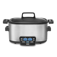 Multi-cuiseur programmable 12 en 1 de 8 pintes pour mijoteuse, cuire le riz, faire sauter, vapeur, contrôle numérique, couvercle en verre, acier inoxydable