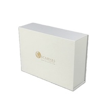 Boîte à chaussures en carton rigide de luxe sur mesure avec fermeture magnétique et laminage mat