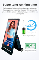 Letrero Publicitario Portátil Personalizado al por Mayor de Fábrica, Pantalla Digital LCD con Batería, Logotipo OEM para Negocios