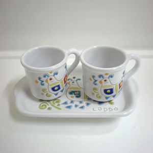 Design d'art moderne, elle et lui, motif abstrait, format de corde d'anniversaire - Product Image 1