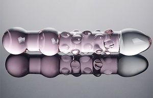Fabricant de Dildos en Verre Transparent Solide – Produit Adulte pour le Plaisir Féminin et la Masturbation – Perles Allongées – Faible MOQ - Product Image 3
