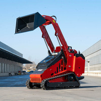 Spedizione Gratuita Mini Skid Steer Loader con Benna per Uso Agricolo e Domestico