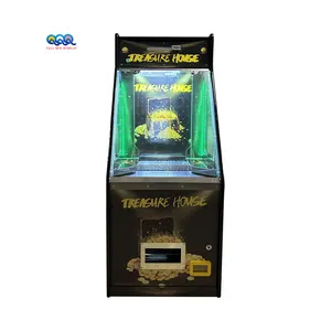 Small Amusement Machine Coin Operated Gaming Machine 1 Single Player Arcade Coin Pusher Machine With Bill Changer