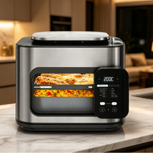 Cuisinière multifonction 12-en-1, <span class=keywords><strong>four</strong></span> vapeur, <span class=keywords><strong>friteuse</strong></span> à air, avec 8 portions, cuisson rapide, multifonction - Product Image 1