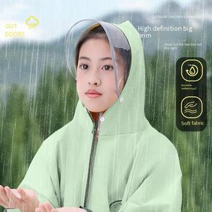 Impermeable Infantil Reutilizable <span class=keywords><strong>de</strong></span> EVA con Cierre <span class=keywords><strong>de</strong></span> Cremallera y Bolsillos, <span class=keywords><strong>Ropa</strong></span> Impermeable <span class=keywords><strong>para</strong></span> Ciclismo y Escuela - Product Image 4