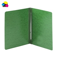 Protège-documents robustes en carton pressé 25pt vert avec attache latérale à griffes métalliques, format Lettre, pour rapports et présentations professionnelles