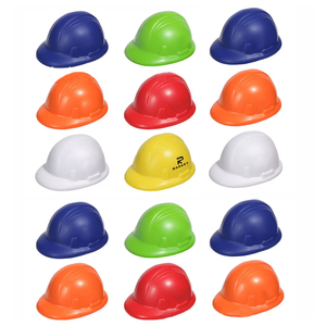 Balle anti-stress en mousse PU en forme de casque avec logo personnalisé, design unique, jouets promotionnels pour les fêtes automobiles, style casque de chantier - Product Image 3