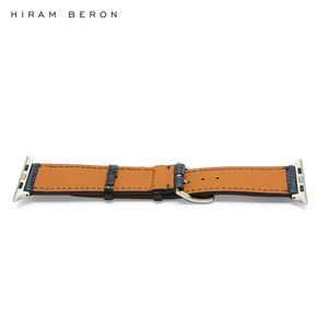 Bracelet de montre en cuir exotique style lézard sur mesure pour marque de <span class=keywords><strong>luxe</strong></span>, bracelet de montre texturé avec logo personnalisé, vente en gros en usine - Product Image 6