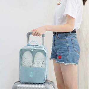 Sac de rangement pour chaussures personnalisé à double couche, durable, avec fermeture éclair, anti-poussière, imperméable, pour les voyages - Product Image 3