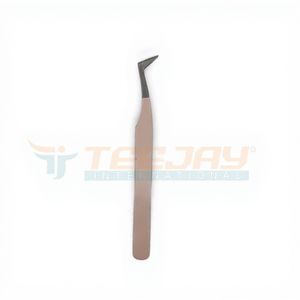 Bébé Rose Poudre Enduit 12 cm L Botte Extension De Cils Pince À Épiler Ultra Fin 12 mm Pointe parfait pour Isoler et Cueillette Cils - Product Image 1