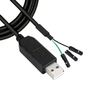 Câble convertisseur USB vers série TTL-232R-3V3 UART, signaux UART de niveau TTL sélectionnables 3,3 V/5 V, câble série 3/4/6 broches, chipset FT232