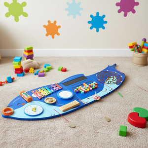 Panel de Actividades Sensoriales de Orca, Juguete Educativo de Madera para Niños de 3 a 6 Años - Product Image 2