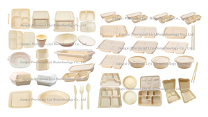 Dùng một lần phân hủy sinh học compostable tre biểu tượng tùy chỉnh in hình chữ nhật lấy đi container thực phẩm - Product Image 6