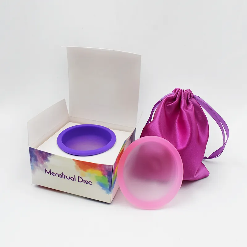 Caixa de silicone menstrual para disco, caixa de silicone menstrual