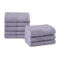 weißes OEM-hotel-klasse-schönheitssalon-towel-set bestickte pool-handtücher baumwolle waffel-handtuch-set in geschenkbox