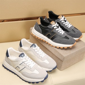 Agan <b>Shoes</b> - Genuine Leather Upper Men's Thick-Soled <b>Soft</b>-Soled Anti-Slip and Wear-resistant Running <b>Shoes</b> - Product Image 3