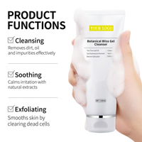 Nettoyant en gel GMPC pour marque privée, anti-imperfections, à l'huile d'arbre à thé, au betaine et au salicylate, exfoliant et apaisant, prêt pour MoCRA