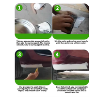 Mastic polyester Zhondi pour automobile, personnalisable, facile à poncer, 1 kg, pour la peinture automobile, le remplissage de carrosserie, l'adhésif et le scellant