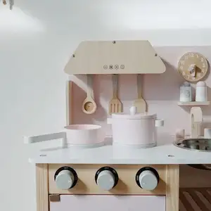 Jouets éducatifs pour enfants, ensemble de cuisine en bois pour faire semblant de cuisiner, de la cuisine