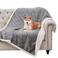 Housse de canapé d'hiver pour lit d'animaux domestiques Couverture confortable pour chat et chien Couvertures imperméables pour chien