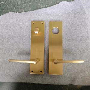 Serrure de porte d'hôtel en cuivre massif, moderne et silencieuse, pour chambre à coucher, noire, pour porte en bois, avec système de verrouillage séparé - Product Image 6