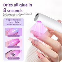 Nouvelle Lampe UV Professionnelle Portable 2-en-1 Populaire avec Chargeur Sans Fil, Lime à Ongles Électrique et Dissolvant de Gel, Stylo de Manucure