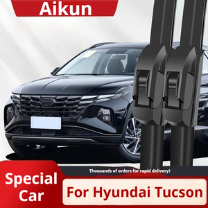 Essuie-glaces multifonctionnels en caoutchouc naturel désossé de 26 "+ 16" pour divers modèles de Hyundai Tucson - Product Image 2