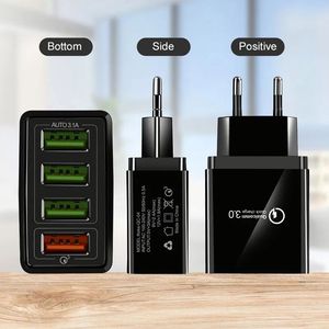 Original Fast Charging <b>USB</b> <b>Adapter</b> Cable 4 Ports EU US <b>Plug</b> Mobile Phone Wall Charger for Mobile Phones Travel <b>Usb</b> Charger - Product Image 3