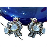 AMAIRA JEWELS Niedliche Tierform Klassische Ohrstecker Kristall Strass Rubin-Augen Damen Alltagsschmuck Luxus Party-Schmuck