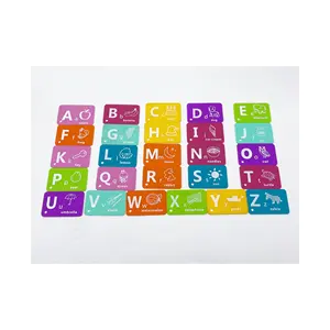 2022 New Hot Sale Food Grade Silicone ABC 123 Number Letter Flash Cards Alphabetical