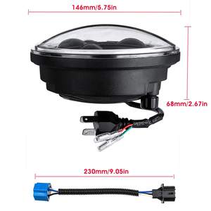 5.75 ''fari LED tondi Hi anabbaglianti Halo anello Angel occhi per Jeep per Off Road per auto - Product Image 3