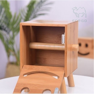 Boîte à mouchoirs en bambou de conception mignonne couverture boîte à mouchoirs en bois résistant à l'eau pour salon - Product Image 4