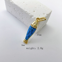 Prix abordable Breloques de poisson en laiton DIY 4,5 cm, mobiles, Cloisonné, Vintage, Religieux, Plaqué or 18 carats, Sertissage griffe, Youlinan, Cadeau pour femme