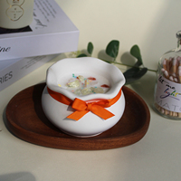 Coffret Cadeau Décoration Maison Bougie Parfumée en Cire de Soja Aromathérapie Pot en Verre de Luxe Étiquette Privée Personnalisée Coffret Cadeau Fêtes Diwali Vente en Gros