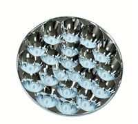 Réflecteur à 21 LED, conception optique professionnelle, réflecteur en alliage d'aluminium CNC pour moto, véhicule électrique, projecteur