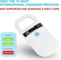 Escáner de Microchip Portátil JCTAG J180C para Perros y Gatos, Lector RFID de 134.2KHz y 125kHz, Acceso USB, Mini Etiqueta FDX-B, Chip de Vidrio, Plástico EM4305