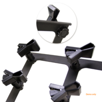 AB-1 Support multi-microphone professionnel robuste avec clip de 20 micros pour instruments de musique