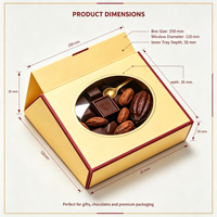Boîte cadeau personnalisée pour chocolats, boîte en papier de luxe pour emballage de truffes et bonbons au chocolat