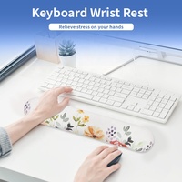 Tapis de souris ergonomique confortable en mousse à mémoire de forme, repose-poignet pour clavier, tapis de souris personnalisé pour jeux, pour ordinateur de bureau, ordinateur portable