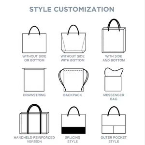 Sac fourre-tout en coton rose personnalisé avec poignée à bandoulière imprimée avec logo tissu en toile écologique pour le shopping - Product Image 5