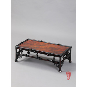 Chinese Style Bamboo Tea Table Wood Top Console Table For Living Room Decor - Product Image 1