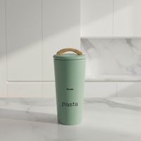 Boîte de conservation multifonctionnelle en métal écologique au design classique pour pâtes, avec couvercle, pour une conservation optimale, capacité 1-2L, pour la cuisine