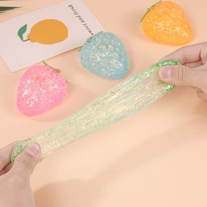 Jouet anti-stress personnalisé - Fidget Toy à presser en maltose saveur fraise - Jouet créatif réaliste en forme de fruit à récupération lente pour soulager le stress - Jouet Mochi - Product Image 3