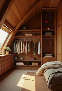 Armarios a Medida Vermonhouzz para Áticos con Diseño de Techo Inclinado y Amplio Espacio para Colgar Ropa, Ideal para Hoteles Boutique - Product Image 3