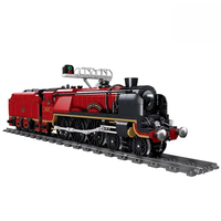 Jie Star JJ9198 2026 Nouveau Kit de Modélisme de Train Électrique MOC avec Rails, Décoration de Bureau, Cadeau pour Adultes, Ensembles de Blocs de Construction