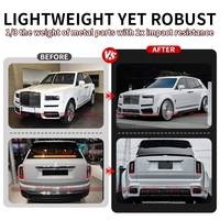 Kit carrosserie en fibre de carbone sèche style 1016 pour Rolls Royce Cullinan SUV : pare-chocs avant et arrière, extensions d'ailes, jupes latérales, spoiler