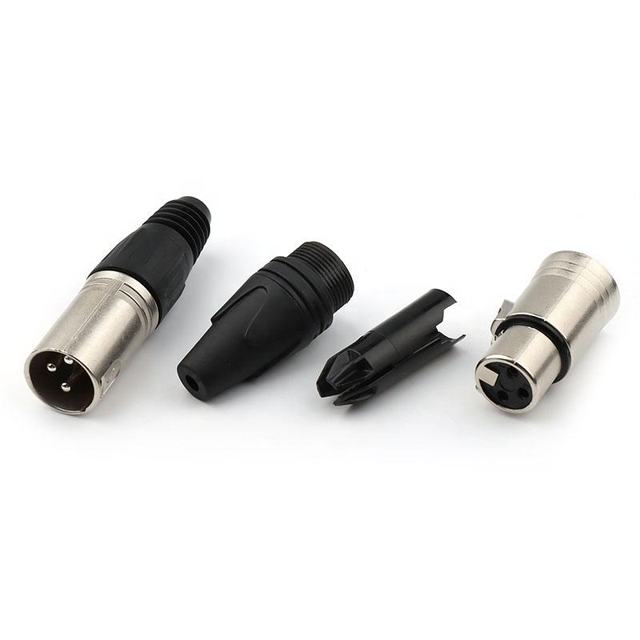 High Precision Customized Xlr Connector 3 Pin Male Female Connector Audio Video Xlr Connector Cheap Price
