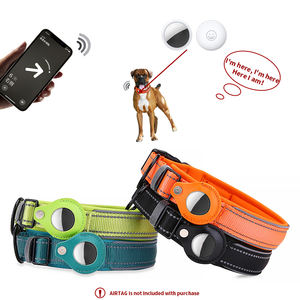 Coleira de nylon para cães e gatos com capa de proteção GPS refletiva, acessório para animais de estimação por atacado - Product Image 5